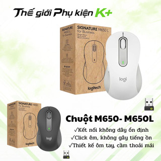 Chuột Không Dây M650 / M650L Kết Nối USB 2.4ghz / Bluetooth  – Êm Ái, Thoải Mái, Hoàn Hảo Mọi Tác Vụ