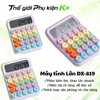 MÁY TÍNH CẦM TAY DX-819 MACARON  (CỠ LỚN) bỏ túi phím cơ nhiều màu sắc xinh xắn, thiết kế nhỏ gọn