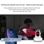 Camera giám sát WiFi PTZ 3 ăng ten xoay 360 độ phát hiện chuyển động trông trẻ thú cưng gia đình