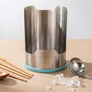 Giá Đỡ Dụng Cụ Nhà Bếp 6in1 Inox 304, Kệ Gác Nắp Nồi, Đũa Thìa Dao Kéo Chống Trượt