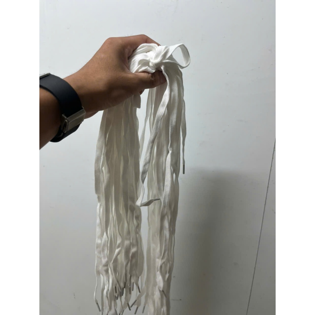 Dây Giày Dẹt 100cm Màu Trắng/Đen/Kem – Dây Thay Thế Cho Giày Sneaker, Giày Thể Thao