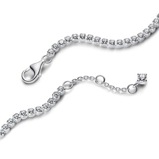 Vòng Tay Tennis Pandora Timeless Bạc Đính Đá Bản Nhỏ - Sparkling Tennis Bracelet