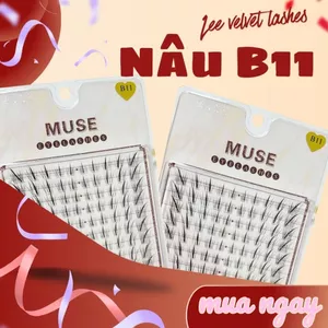 Lee Velvet Lashes mi muse B11 Chất liệu lông mềm mại, mỏng và độ cong hoàn hảo