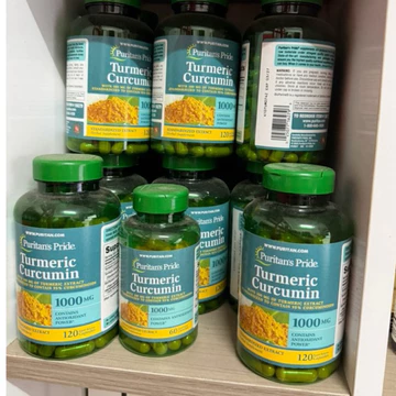 [Date 3/2027] Viên uống hỗ trợ dạ dày tinh chất nghệ Turmeric Curcumin 500mg Puritan Pride.
