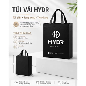 Túi vải HYDR local brand, túi tote mini đựng áo phong cách tối giản