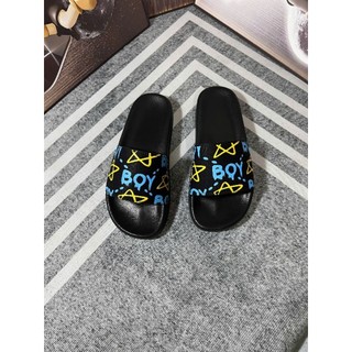 Dép lê nam ĐS Q ICON Lá bản màu Hồng size 36 tới 43 đế sóng quai cao su chữ nổi đẹp chất.