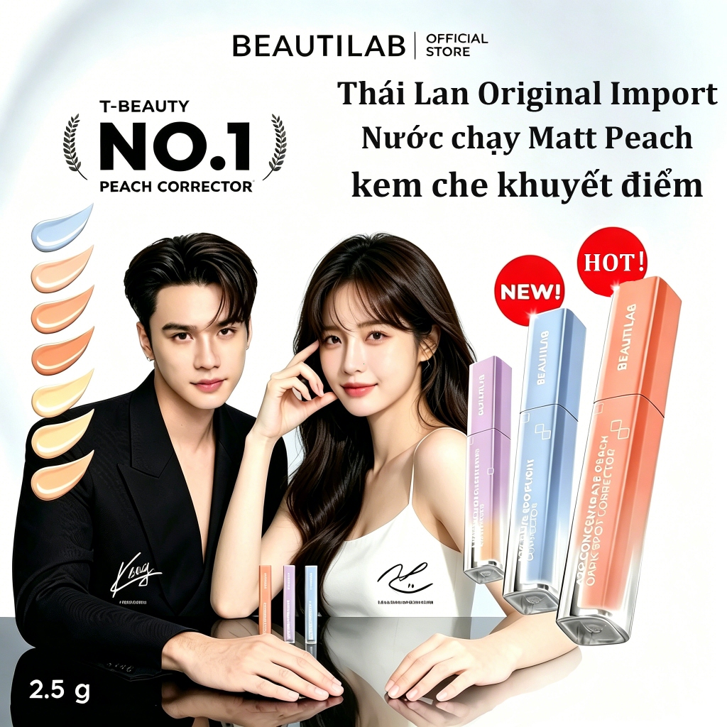 BEAUTILAB CONCEALER CONCEALER Cover Spots Acne Marks Dark Circles Brighten Skin Tone 2.5g