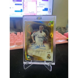 Thẻ Topps 2025-26 UEFA Club Competitions Guti Real Madrid Autograph Gold Wave /50