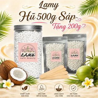 [Tặng 200g] Hũ 500g sáp wax lông sữa dừa cao cấp an toàn phù hợp da nhạy cảm, làm sạch mọi vùng da