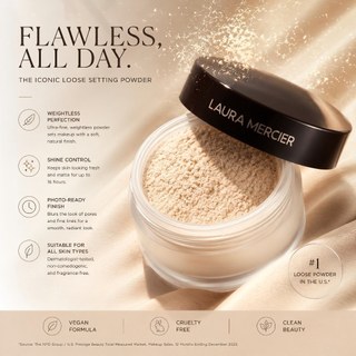 Phấn Phủ Bột Laura Mercier Translucent Loose Setting Powder 29g Phù Hợp Mọi Tông Da