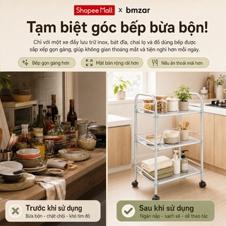 BMZAR Xe Đẩy Spa có bánh xe inox