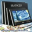 Vở phác thảo A4 30 trang bìa sao băng giấy dày chống thấm mực vẽ marker acrylic anime sinh viên họa sĩ