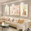 Tranh Canvas Lá Cây Nhiệt Đới Bộ 3 Bức Treo Phòng Khách Cao Cấp Hiện Đại - Tranh Tàu Lá Chuối Nghệ Thuật Bắc Âu Size To