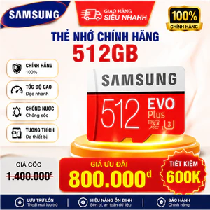 SAMSUNG Thẻ Nhớ Micro SD 1tb 128gb 256gb 512gb Class 10 tf Cho Máy Tính / Điện Thoại Di Động