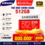 SAMSUNG Thẻ Nhớ Micro SD 1tb 128gb 256gb 512gb Class 10 tf Cho Máy Tính / Điện Thoại Di Động