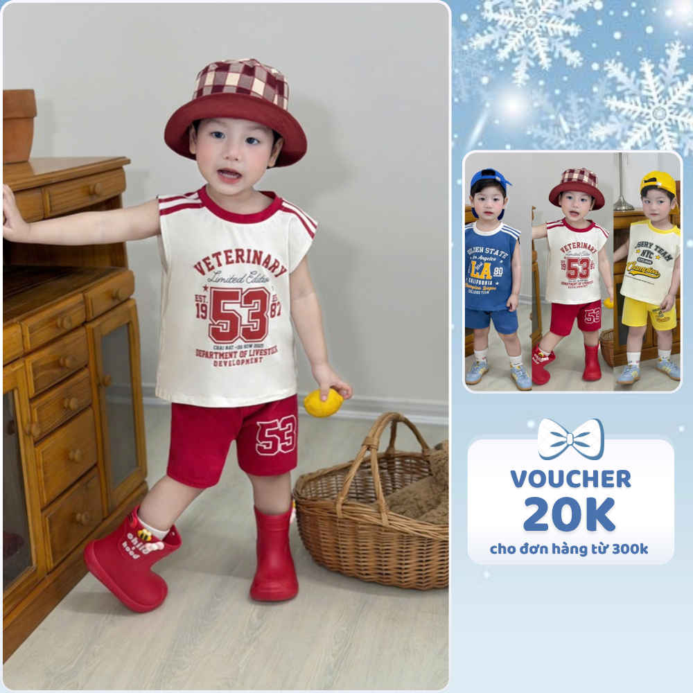 [À ƠI SHOP] D88- set 3 bộ ba lỗ phối vai veterinary - a100.396