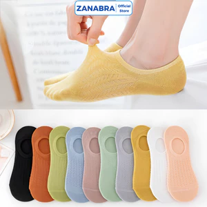 Tất Nữ Cổ Ngắn Thông Hơi, Vớ Nữ Cotton Thấm Hút Tốt Ngăn Mùi Hôi ZANABRA T81