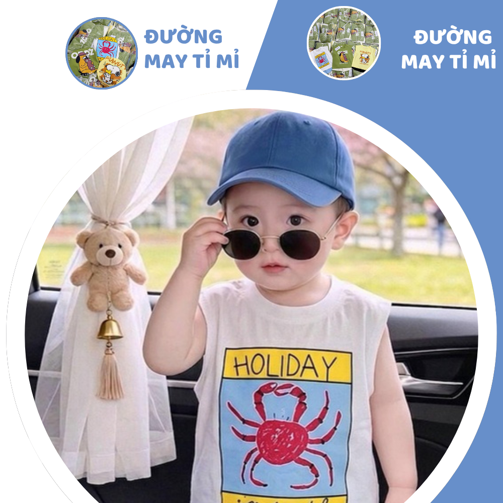 [À ƠI SHOP] D86- set 3 bộ ba lỗ cua holiday - a100.394