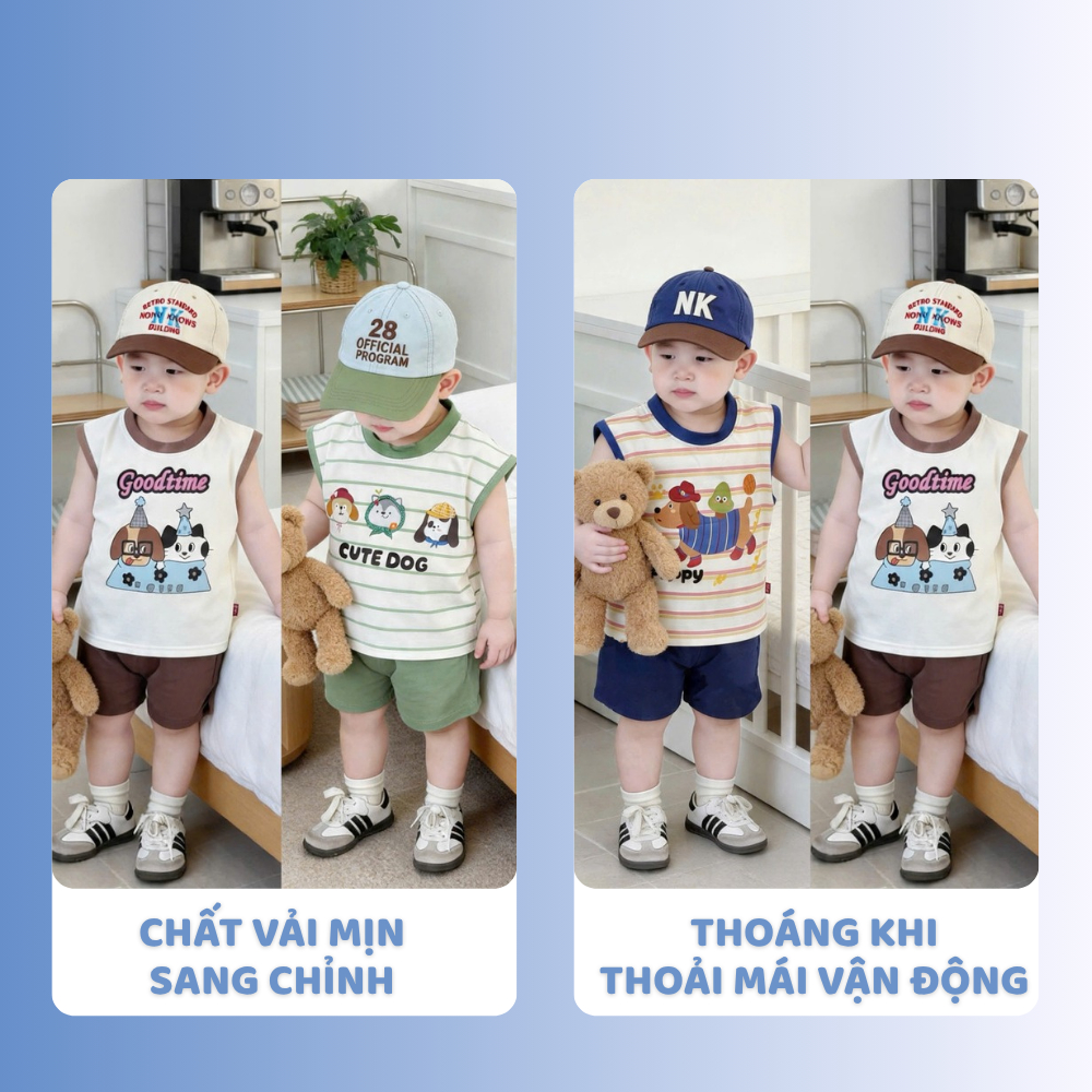 [À ƠI SHOP] D83- set 3 bộ ba lỗ chó sọc ngang - a100.391