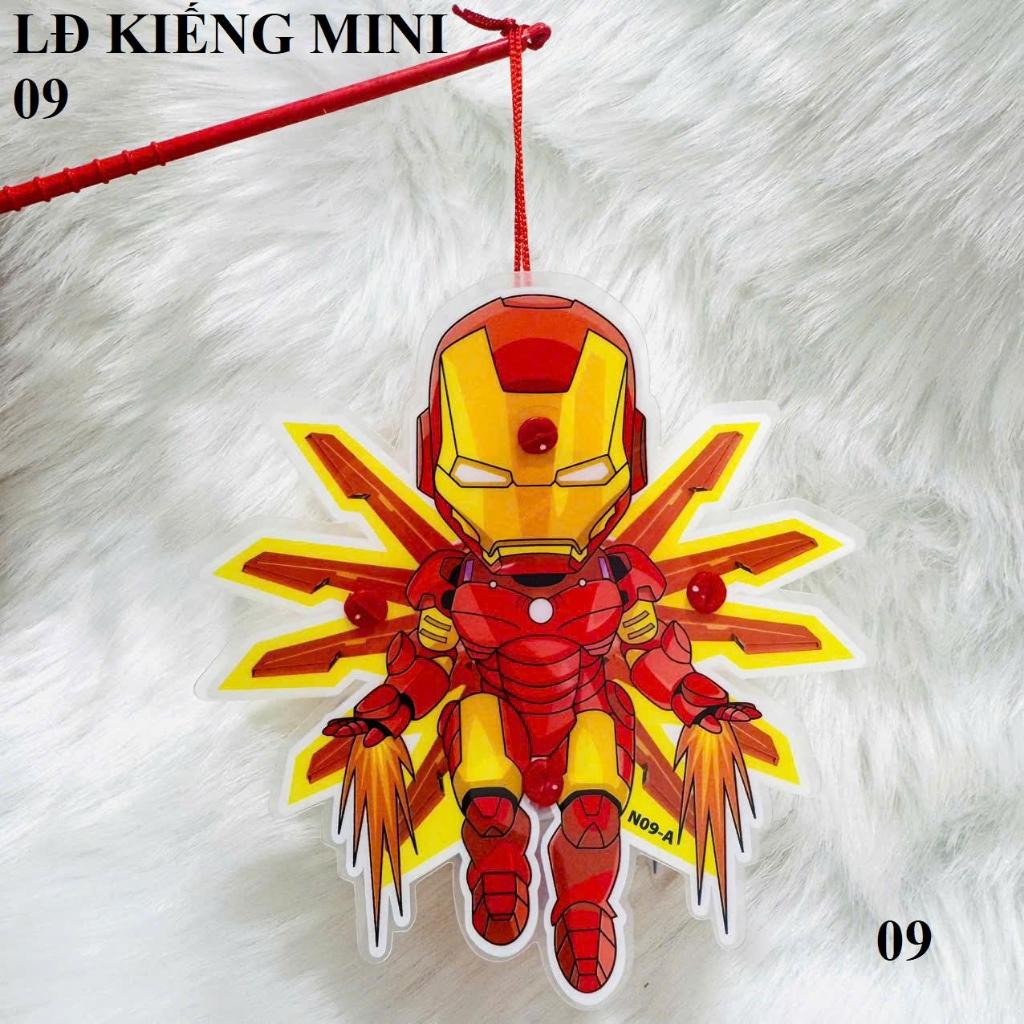 COMBO Đèn Lồng Nhựa Mini 2 Mảnh 10-12cm Kèm Đèn LED Đồ Chơi Bé Trai Nghỉ Hè Trung Thu Nhiều Mẫu
