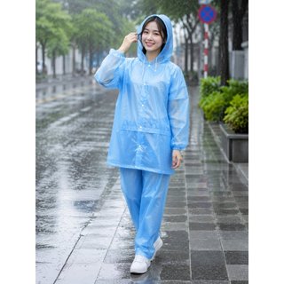 Bộ quần áo đi mưa bộ chất nhựa dẻo size to bền đẹp giá rẻ,áo tơi