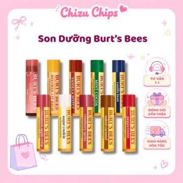 Son Dưỡng Môi Burt's Bees Hàng Mỹ Nhiều Mùi
