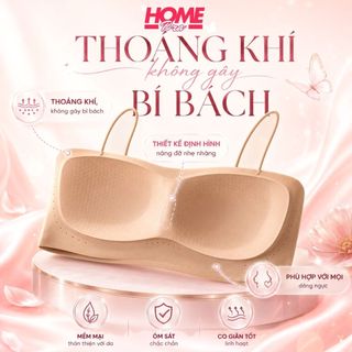 [MẪU MỚI] Áo Ngực Nữ Dây Mảnh Cao Cấp Không Lộ Viền, Áo Bra Nữ Không Gọng Mút Mỏng HOMEBRA A2608