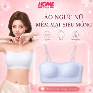 [MẪU MỚI] Áo Ngực Nữ Dây Mảnh Cao Cấp Không Lộ Viền, Áo Bra Nữ Không Gọng Mút Mỏng HOMEBRA A2608