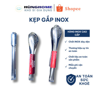 Kẹp inox gắp thức ăn , gắp đá , gắp đồ nóng - HHome