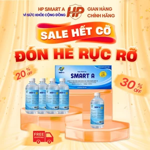 Combo 8 Chai Nước Muối ion SMART A 500ml -Nước Súc Miệng -Dung Dịch Sát Khuẩn Anolyte
