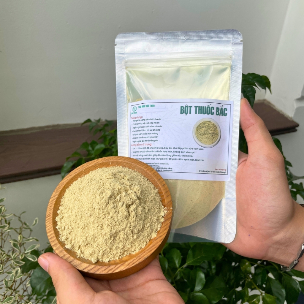 Bột Thu0c Bắc 24 Vị Nguyên Chất Đức Thiện (Mịn, Sạch, Thơm) - Ủ Siêu Trắng Da, Đẩy Lùi Sắc Tố Da