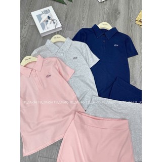 PHẠM THÙY SHOP: SET BỘ ÁO POLO MIX CHÂN VÁY CÓ LÓT KÍN ĐÁO THỂ THAO, ĐI CHƠI ĐỀU ĐƯỢC