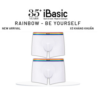 Quần lót nam Rainbow iBasic lưng sọc phom trunk cotton USA kháng khuẩn PANM163A, PANM163B