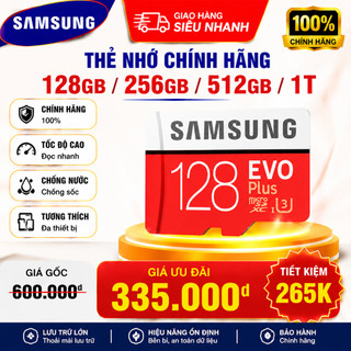 Thẻ nhớ Samsung EVO Plus Class10  1TB 512GB 256GB 128GB TF cho máy ảnh máy tính bảng điện thoại