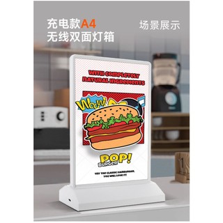 Bảng menu hộp đèn LED, bảng trưng bày, biển quảng cáo nhà hàng, quán cà phê, màn hình quảng cáo