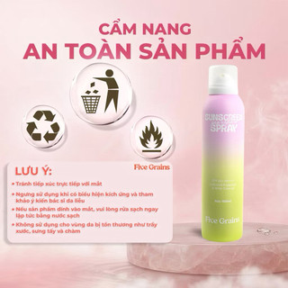 [Five Grains] Xịt chống nắng Cao cấp Five Grains nâng tone Pro-Xylane 160ML