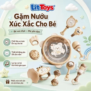 Đồ Chơi Nhạc Cụ Lục Lạc ToysLit Cho Bé Sơ Sinh An Toàn Xúc Xắc Trống Kèn Phát Triển Giác Quan