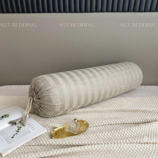 Vỏ gối ôm 3F M2T BEDDING cùng màu với ga giường của bộ chăn ga gối kích thước 30x100cm