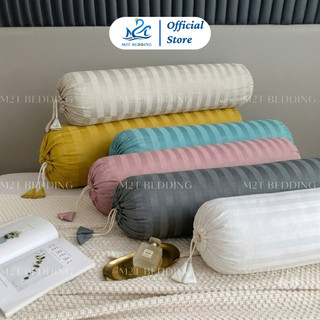 Vỏ gối ôm 3F M2T BEDDING cùng màu với ga giường của bộ chăn ga gối kích thước 30x100cm
