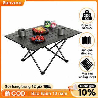 Bàn gấp lớn Cắm trại Bảng ánh sáng BBQ Bàn nhôm Đồ nội thất ngoài trời Bàn gấp Portable Picnic