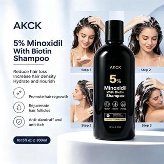 Tiếng Việt: Dầu gội AKCK 5% Minoxidil Biotin chống rụng tóc, dày tóc, dưỡng ẩm, gàu ngứa
