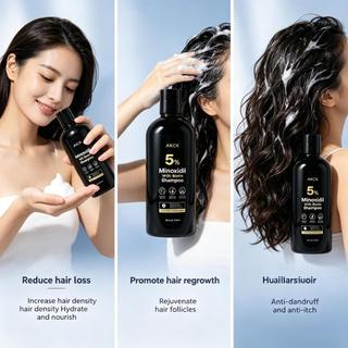 Tiếng Việt: Dầu gội AKCK 5% Minoxidil Biotin chống rụng tóc, dày tóc, dưỡng ẩm, gàu ngứa