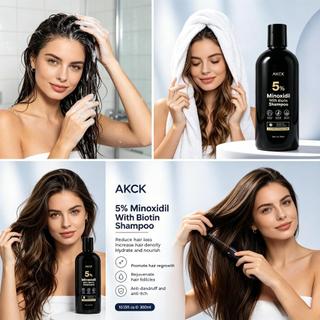 Tiếng Việt: Dầu gội AKCK 5% Minoxidil Biotin chống rụng tóc, dày tóc, dưỡng ẩm, gàu ngứa