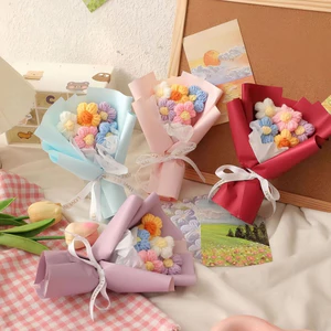 Bó Hoa Len Vải Handmade Mini Trang Trí Set Quà, Hộp Quà Dễ Thương MUN STORE HOALEN25
