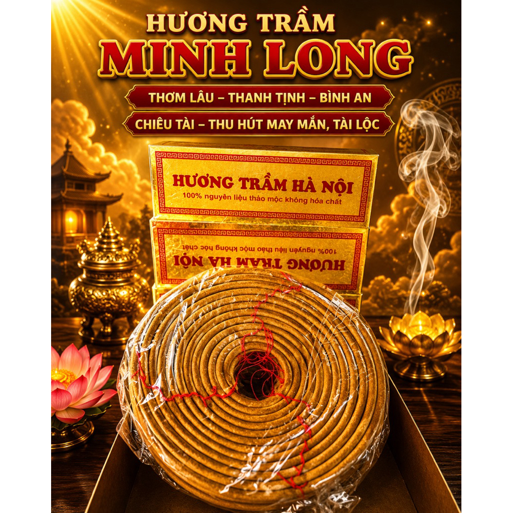 Hương vòng Minh Long (hương thơm thảo mộc tự nhiên)