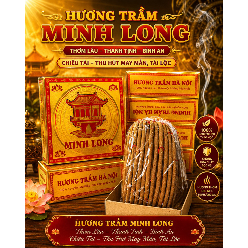Hương vòng Minh Long (hương thơm thảo mộc tự nhiên)