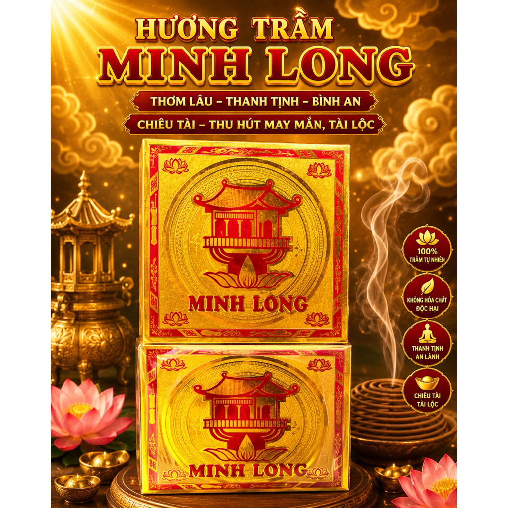 Hương vòng Minh Long (hương thơm thảo mộc tự nhiên)