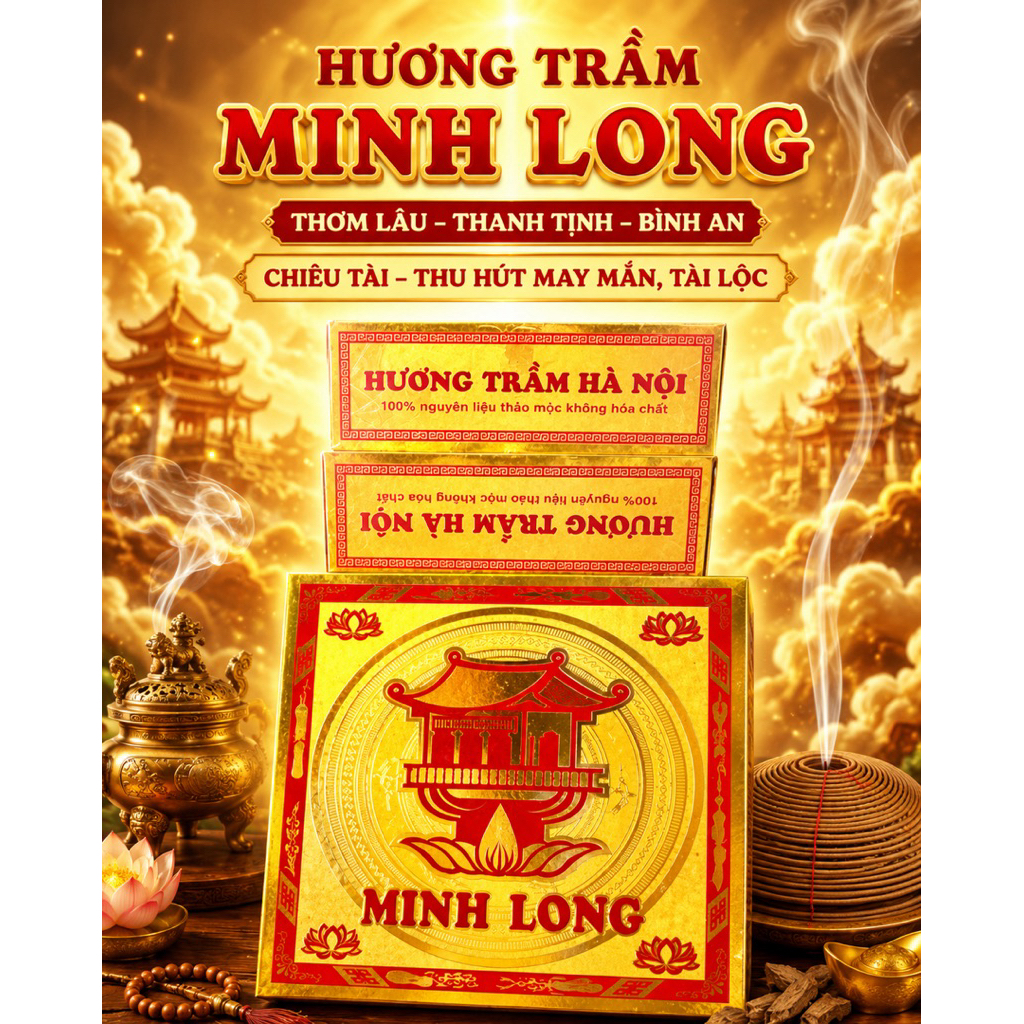 Hương vòng Minh Long (hương thơm thảo mộc tự nhiên)