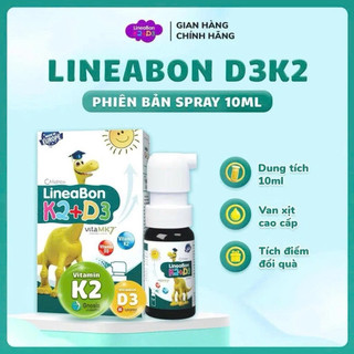 LineabonK2+D3,dạng xịt 10ml,Vitamin hỗ trợ bé hấp thu canxi