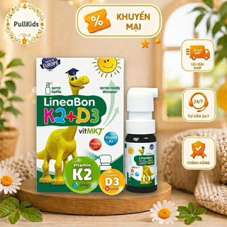 LineabonK2+D3,dạng xịt 10ml,Vitamin hỗ trợ bé hấp thu canxi